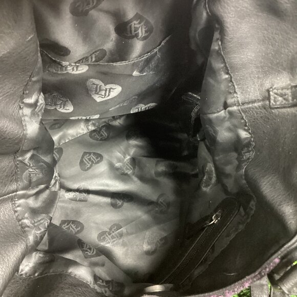 LOUNGEFLY Purple Sugar Skull Bag & Wallet Embroidered - Picture 12 of 16